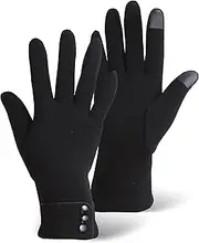 [Brook + Bay] Women's Gloves for Cold Weather - Women's Gloves w/Touchscreen Fingers - Fleece Gloves for Women - Texting Glove