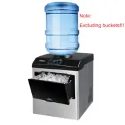 2 in 1 55lbs/Day Countertop Ice Cube Maker Wth Water Dispenser Combo Machine