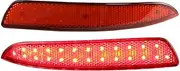 Rear Tail Warning Stop Fog Lamp for B&MW E70 X5 2007 2008 2009 2010 48-SMD Rear Bumper Brake Lights Lamps Lens (Color : 2)
