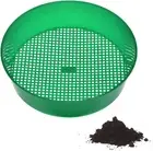 Garden Plastic Sieve,Riddle Soil Sieve Mesh Screen Soil Sifter Gardening Tools (