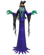 National Tree Company 12ft Inflatable Halloween Witch