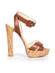 Brown Leather & Cork Sandals