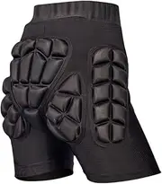 LeeQinersw Breathable Protective Gear Shorts with Tailbone Cushion for Outdoor Sports