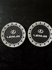 Lexus logo cup holder mat inserts