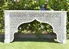 Hand Carved Timber Sofa Entry Table Console Hall Table Indian Boho Chic Indian