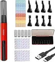 Mini Reciprocating Sander Set,Portable USB Rechargeable Sander,3 Gears Adjustable Mini Detail Sander with Overload Protection,Electric Sanding Pen with 8 Sanding Heads for Grinding Polishing Surfaces
