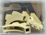 LEGO Parts - Tan Arch 1 x 4 x 3 - No 80543 - QTY 5
