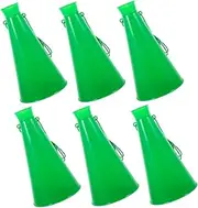 Kisangel Cheering Horn Cheerleading Megaphone Football Party Favor Sports Cheer Party Noise Maker Favors Cheering Megaphones Sports Cheers Prop Cheer Speaker Clapper Green Plastic