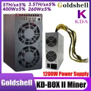 Original Goldshell KD BOX II 5TH/s 400W Asic Kadena Miner Mining KDA With PSU