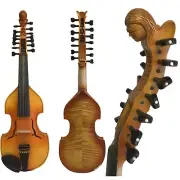 Baroque style profession Master 7×7 strings15" Viola d'Amore carved angel scroll