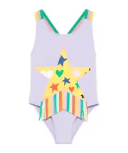 one-piece swimsuit 12,4Y,10Y Lilac