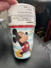 MICKEY MOUSE On the Go 9oz PAPER CUPS (8) ~ Birthday Party Supplies Beverage