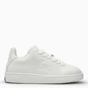 [Burberry] Box white leather trainer 44 IT White