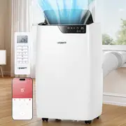 Devanti 12000BTU Portable Air Conditioner Dehumidifier Fan WiFi Remote Control