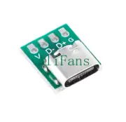 10Pcs USB 3.1 Type C 16Pin Test PCB Board Adapter 16P Connector Socket