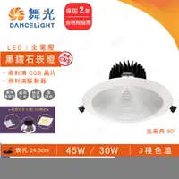 在飛比找樂天市場購物網優惠-(A Light)附發票 舞光 LED 黑鑽石崁燈 24.5