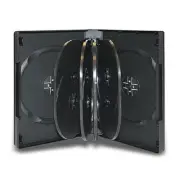 5 Multi 12 Disc DVD Cases CD Storage Black Holds Twelve