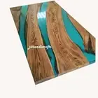 Made To Order Epoxy Table Top Walnut Resin River Table Top Coffee Dinning Table
