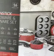 Bklyn nonstick cookware&Bakeware set 16