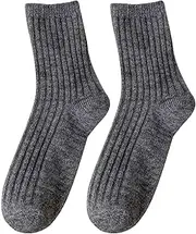 Hiking Wool Socks - Women Wool Socks Winter Warm Socks with Elastic Cuff | Home Wool Socks Friends, Relatives, Family M/b