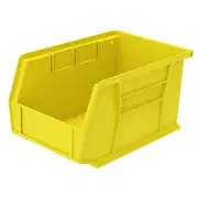 30237 AkroBins Plastic Storage Bins, Space-Saving Stackable Bins, Yellow