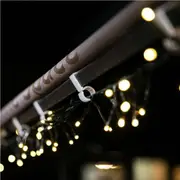 Stockholm 37x18x18MM Christmas Lights Gutter Hooks Opaque White