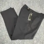 Adidas Black Golf 3-Stripe ClimaLite® Men's Tech Pants. Sz 34 X 30 NWT.