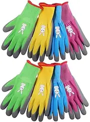 LOORGVEL Gardening Gloves Durable Breathable Tear Resistant Hand Protection for Planting Digging and Outdoor Activities present for Young Gardeners