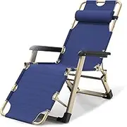 Zero Gravity Lounge Chair, Ultralight Camping Chair Portable Support 330Lbs Lounge Chair, Oversized Padded Zero Gravity Chair, Folding Patio Recliner, Deck Chair for Outdoor Garden Backyard,Blue Loung