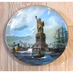 1985 ARMSTRONG'S ART ON PORCELAIN PLATE 美國紐約自由女神像 掛畫 立畫 瓷盤