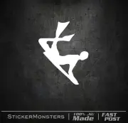 BODYBOARDING Sticker Decal 138mmH Body Board /Boogie Ripcurl Manta Pride Morey.
