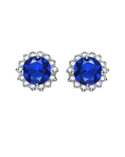 Genevive Silver Drop Earrings