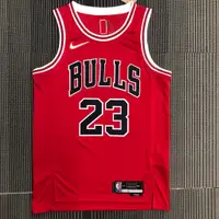 在飛比找蝦皮購物優惠-芝加哥公牛隊Bulls 邁克爾喬丹球衣 NBA 籃球紅色刺绣