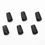 TREKOLOGY Trekking Pole Tips - 6pc/set Walking Stick Tips Hiking Pole Tips Rubber Tips for Canes - Walking Sticks Replacement Tip Protectors - 11mm Hole Diameter - Fit Most Standard Hiking Poles