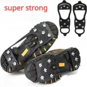 8 Teeth Ice Gripper Spike for Shoes Winter Outdoor Anti-Slip Hiking Mountain Cli