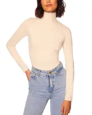 Susana Monaco Fitted Turtleneck Tee