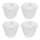 4 Pcs Crucibles for Melting Metal Crucible Cup with Lid Cover 50ml