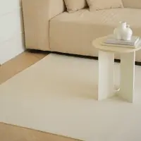 在飛比找momo購物網優惠-【MYUMYU 沐慕家居】全白韓系地毯(韓式地墊 地毯 地墊