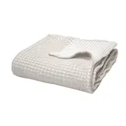 Bambury Decorative Ultra Soft Endor Throw Pebble 130 x 200cm Cotton Woven