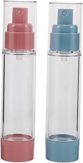 HONITANO 2pcs Empty Bottle Filling Bottle Spray Bottles Perfume Lotion Dispenser Powder Spray Bottle Travel Makeup Containers Serum Travel Container Travel Foundation Container Abs