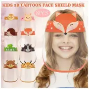Children Full Face Shield Visor Protection Mask Sheild Safety Clear 8PCS/1PC