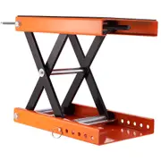 Motorcycle Scissor Jack Lift with Safety Pin and Wide Deck - 1100 lbs Capacity