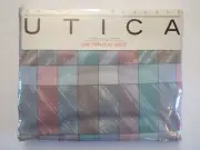 Utica Twin Flat Sheet Chromatics Multi Pattern No Iron Percale Cotton Vintage