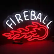 FIREBALL LED Light Sign 17"x10” Eco friendly in stock