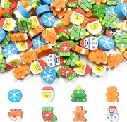 WELANE Mini Erasers, 150 PCS Christmas Patterns Pencil Erasers for Classroom Rewards, Party Favors