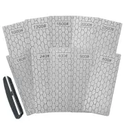 Diamond Sharpening Stone Set,10 Pcs Diamond Lapping Plate Coarse/Medium/Fine ...