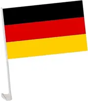 German Flag, Small German Car Flag Banner 1x1.5ft, Windproof Outdoor Flag, Car Flags for Window, Auto Decoration for German, Sport Fans, Soccer Tournaments Events