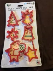 Hutzler Yule ChristmaCookie Cutters Set 6 Angel Star Bell Snowflake Santa