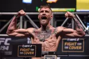 Conor McGregor weighs in for fight with Jose Aldo, UFC 194, 2015 12x8 Photo