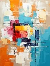 FITIMOLO Paint by Numbers for Adults Kids Beginner Students Without Frame, DIY Oil Painting Set, 16 * 20 inch Canvas Paint Brushes Acrylic Paint Kits, Gift, Home Decor, Abstract